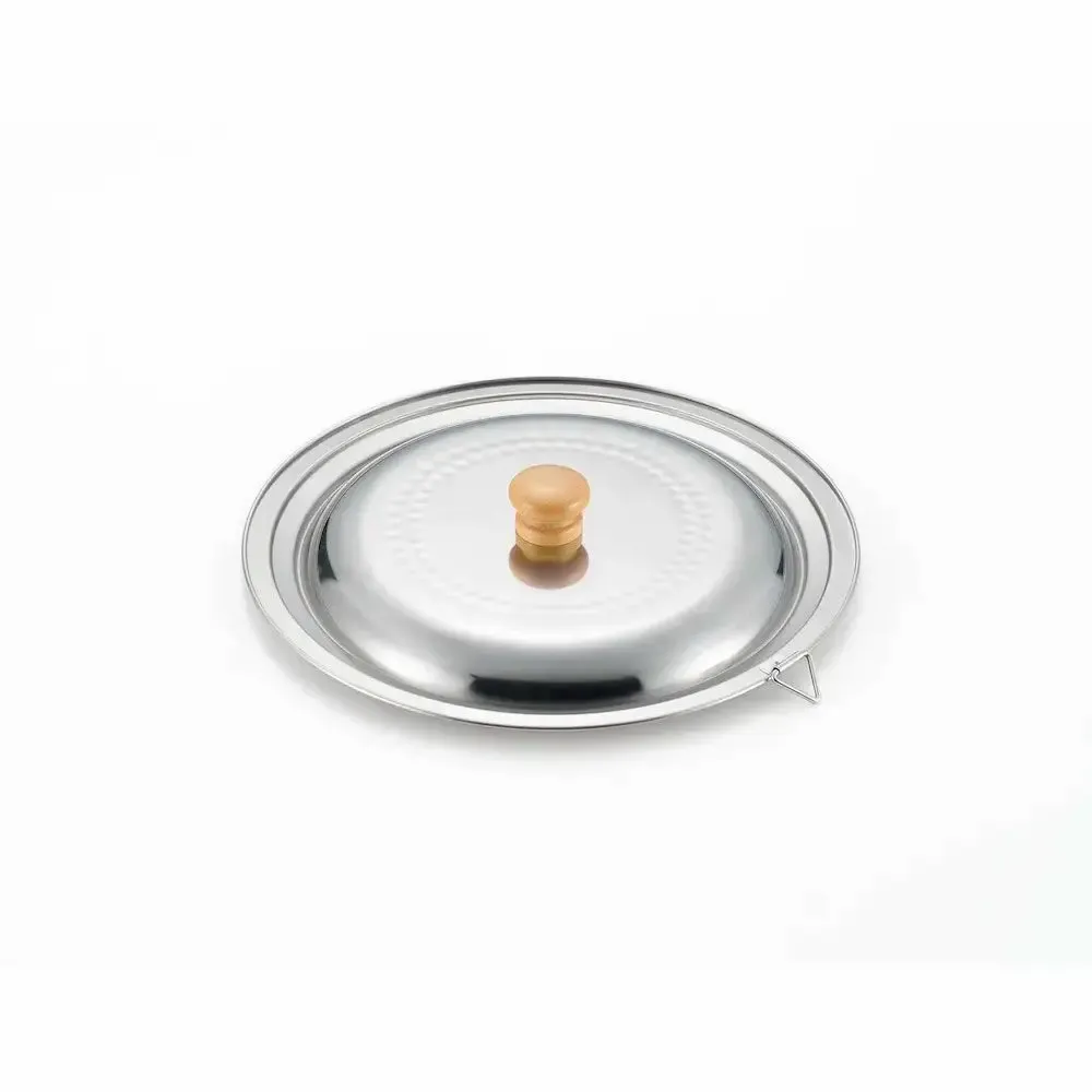 Casseroles - Couvercles pour casserole en acier inoxydable, martelée avec deux becs verseurs - collection Yukihira / YOSHIKAWA - ABINGPLUS