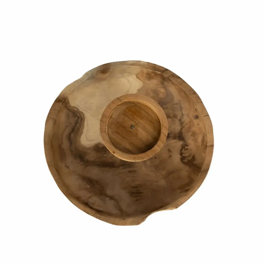 Candlesticks and candle holders - The Candle Plate - Natural - BAZAR BIZAR LIVING