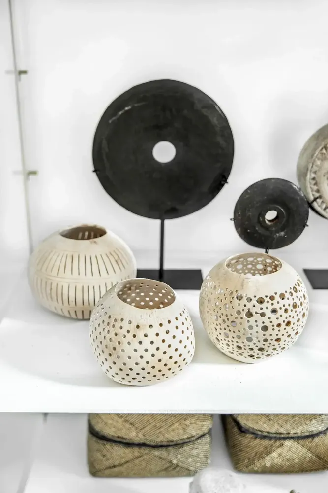 Bougeoirs et photophores  - Le Bougeoir Coconot Spot - Naturel - BAZAR BIZAR LIVING
