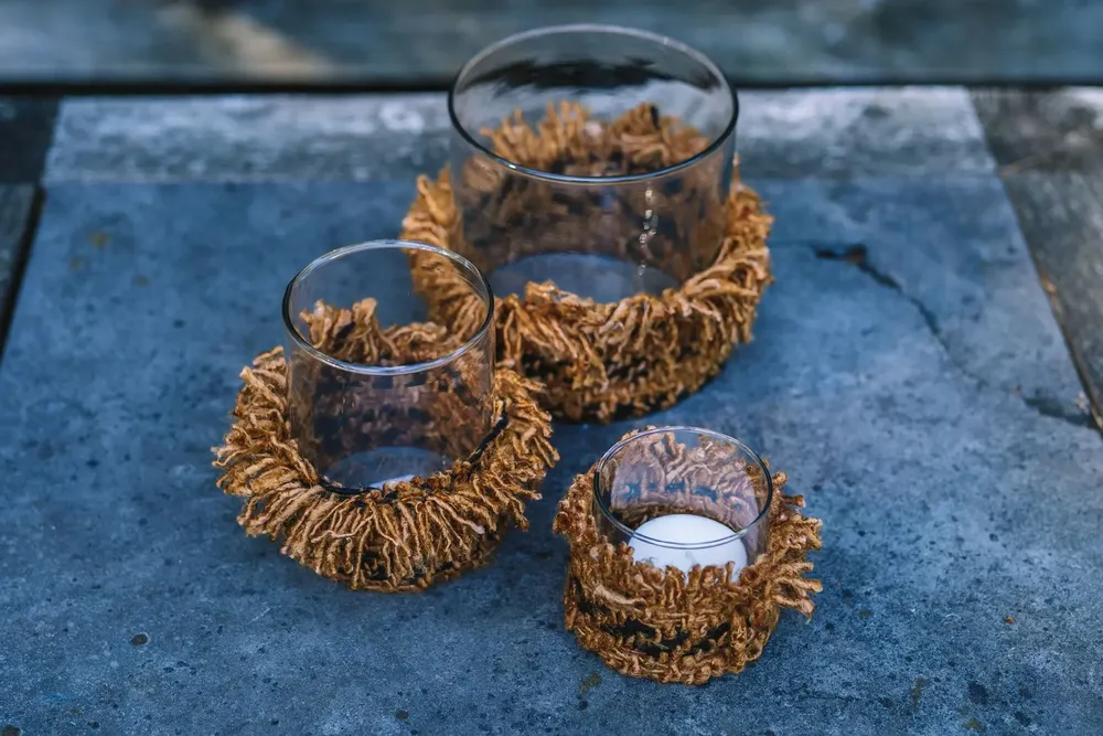 Candlesticks and candle holders - The Oh My Gee Candle Holder - CinnamonB - L - SET/2 - BAZAR BIZAR LIVING