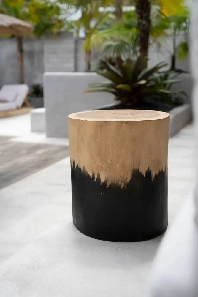 Tabourets - Le Tabouret Morocho - Noir Naturel - BAZAR BIZAR LIVING