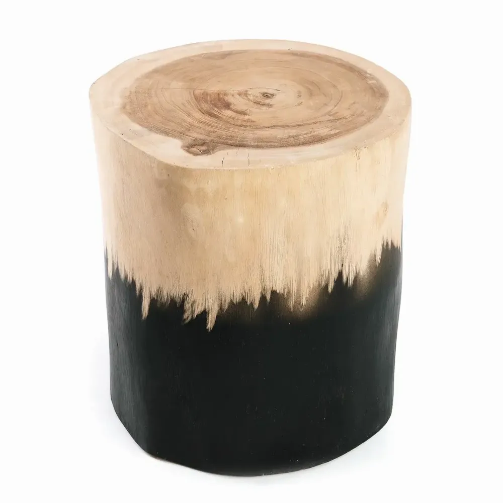 Tabourets - Le Tabouret Morocho - Noir Naturel - BAZAR BIZAR LIVING
