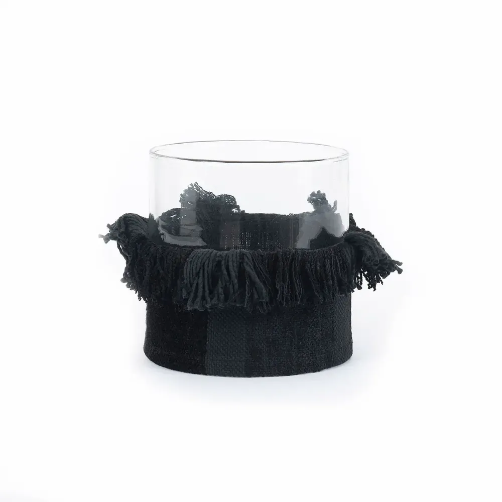 Candlesticks and candle holders - The Oh My Gee Candle Holder - Black Velvet - XL - BAZAR BIZAR LIVING
