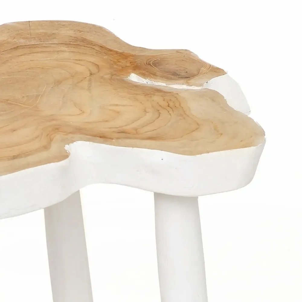 Tables basses - La Table D'appoint Organic - Blanc Naturel - BAZAR BIZAR LIVING