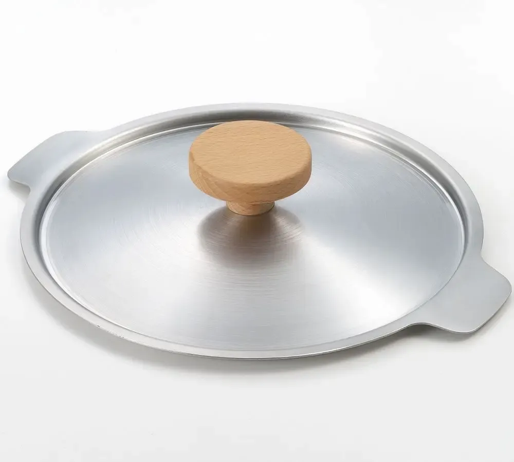 Casseroles - Couvercle 20 cm pour casserole, avec deux becs verseurs en acier inoxydable - collection Aikata / YOSHIKAWA - ABINGPLUS