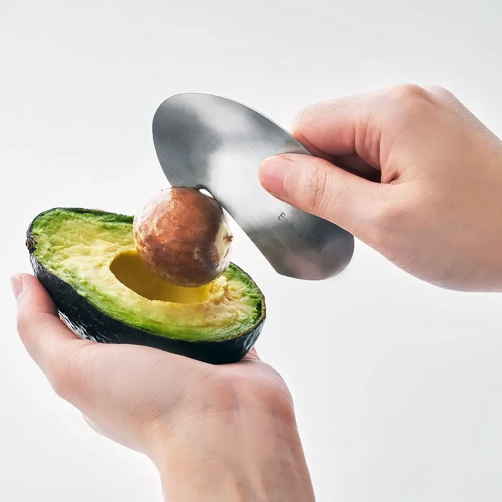 Kitchen utensils - Muku stainless steel avocado pitter - eATOCO/YOSHIKAWA collection - ABINGPLUS