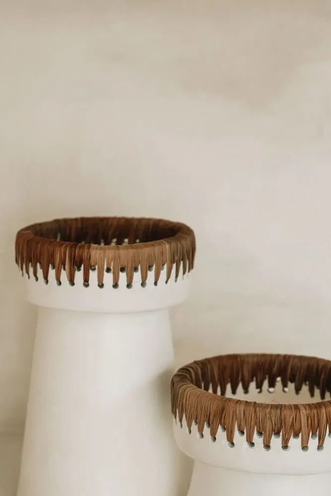 Bougeoirs et photophores  - Le Bougeoir Pretty - Blanc Naturel - S - BAZAR BIZAR LIVING