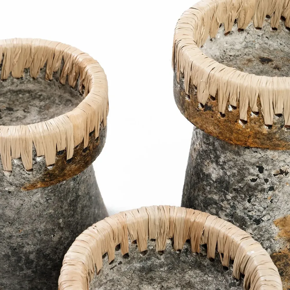 Bougeoirs et photophores  - Le Bougeoir Pretty - Gris Antique - L - BAZAR BIZAR LIVING