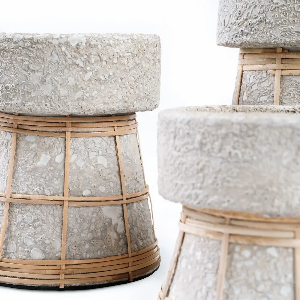Candlesticks and candle holders - The Serene Candle Holder - Concrete Natural - M - BAZAR BIZAR LIVING