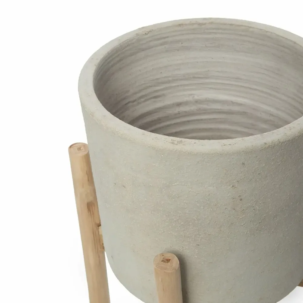 Vases - The Chalk Low - Béton naturel - S - BAZAR BIZAR LIVING