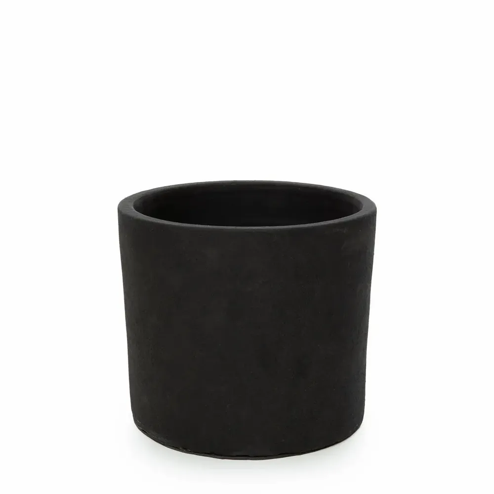Vases - The Charcoal Low - Black Natural - S - BAZAR BIZAR LIVING