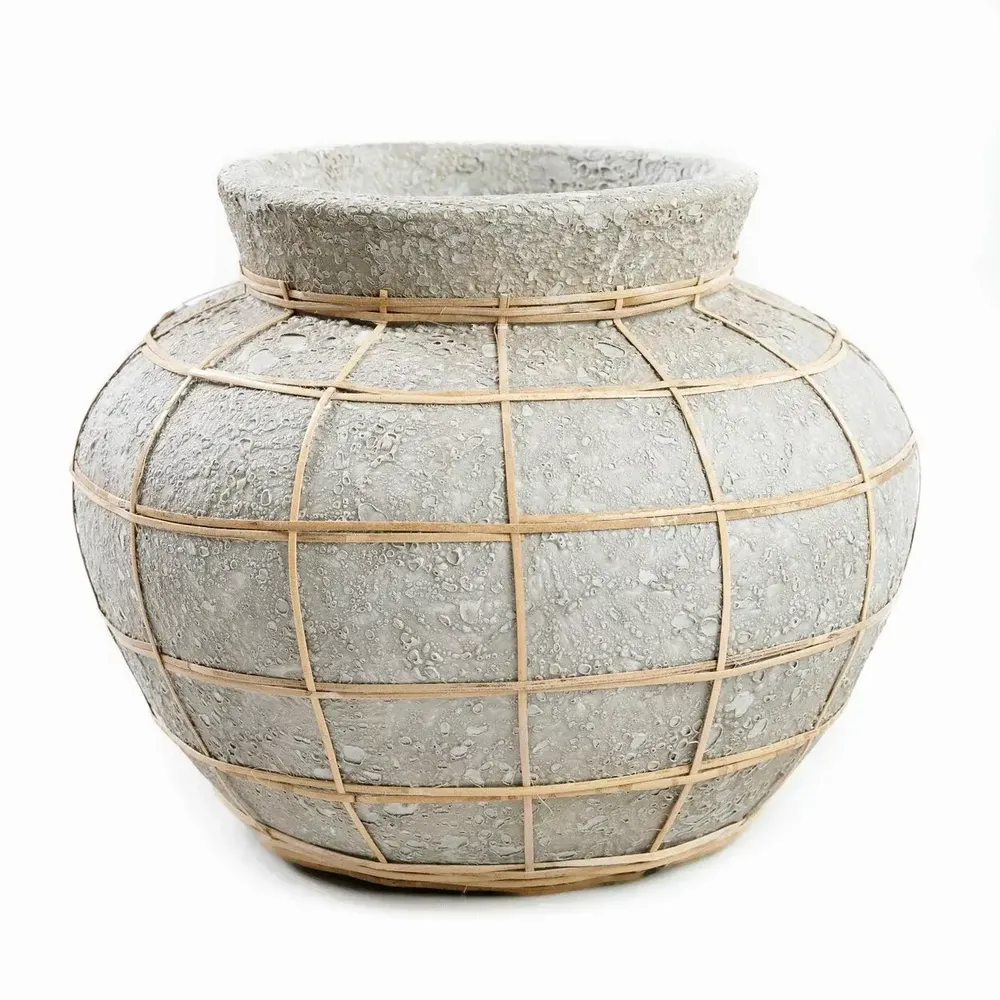 Vases - The Belly Vase - Concrete Natural - S - BAZAR BIZAR LIVING