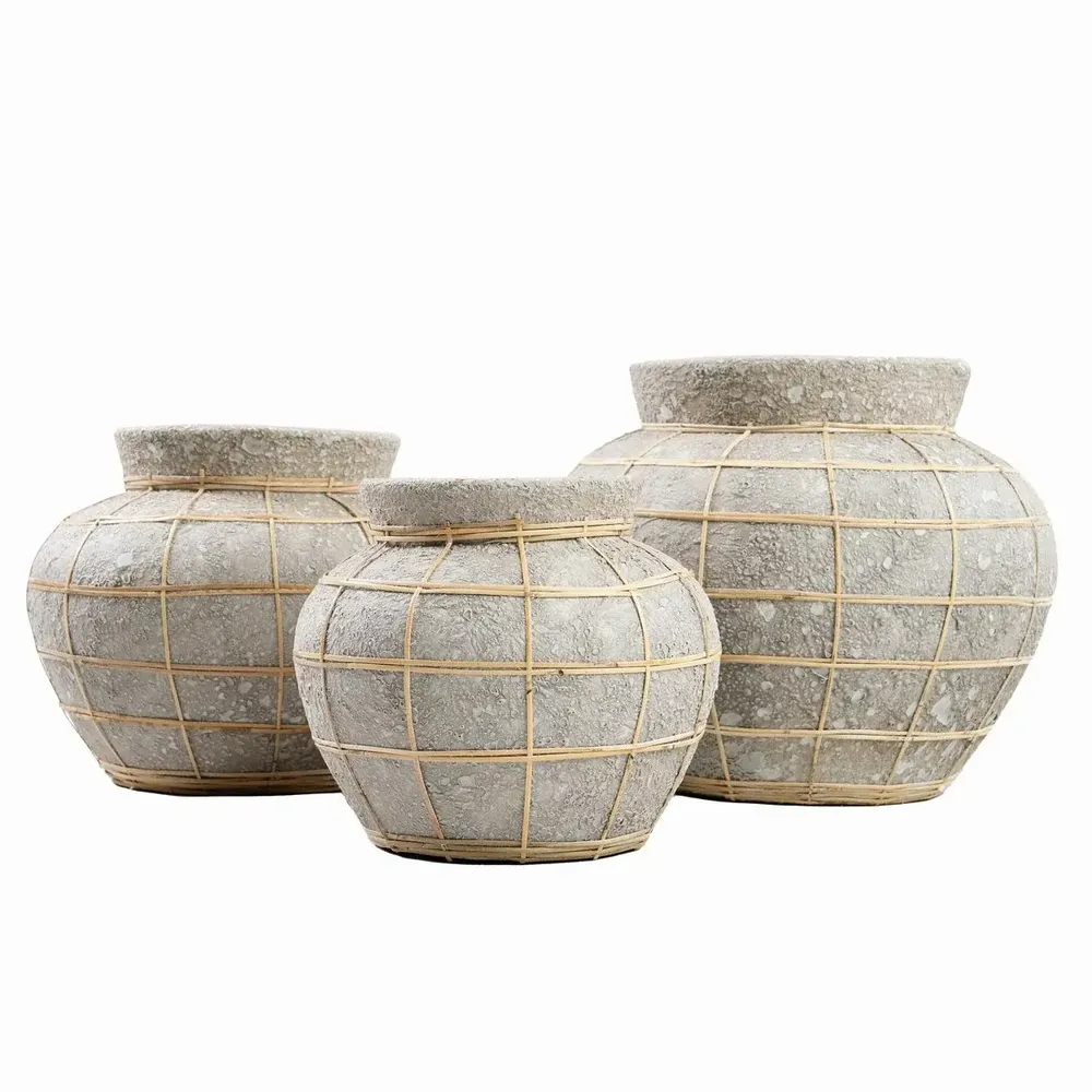Vases - The Belly Vase - Concrete Natural - S - BAZAR BIZAR LIVING