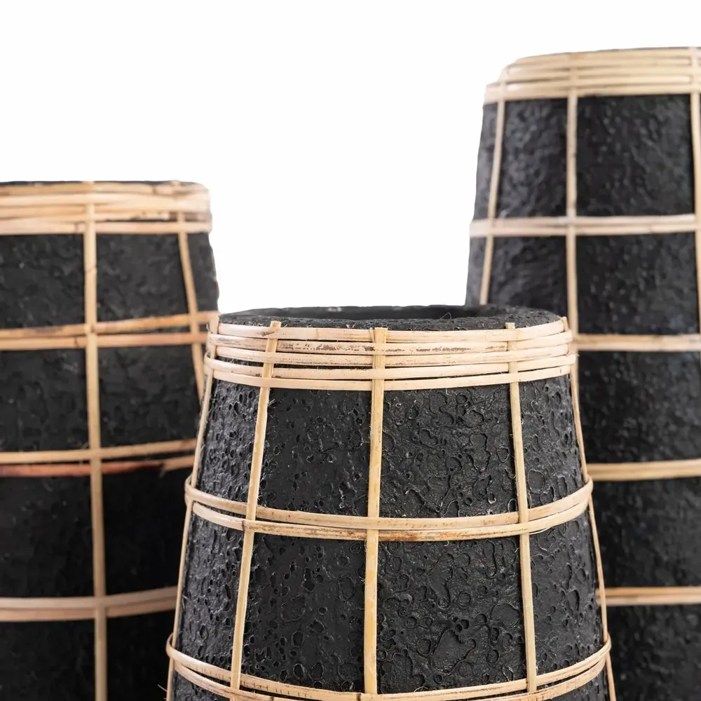 Vases - The Cutie Vase - Black Natural - L - BAZAR BIZAR LIVING