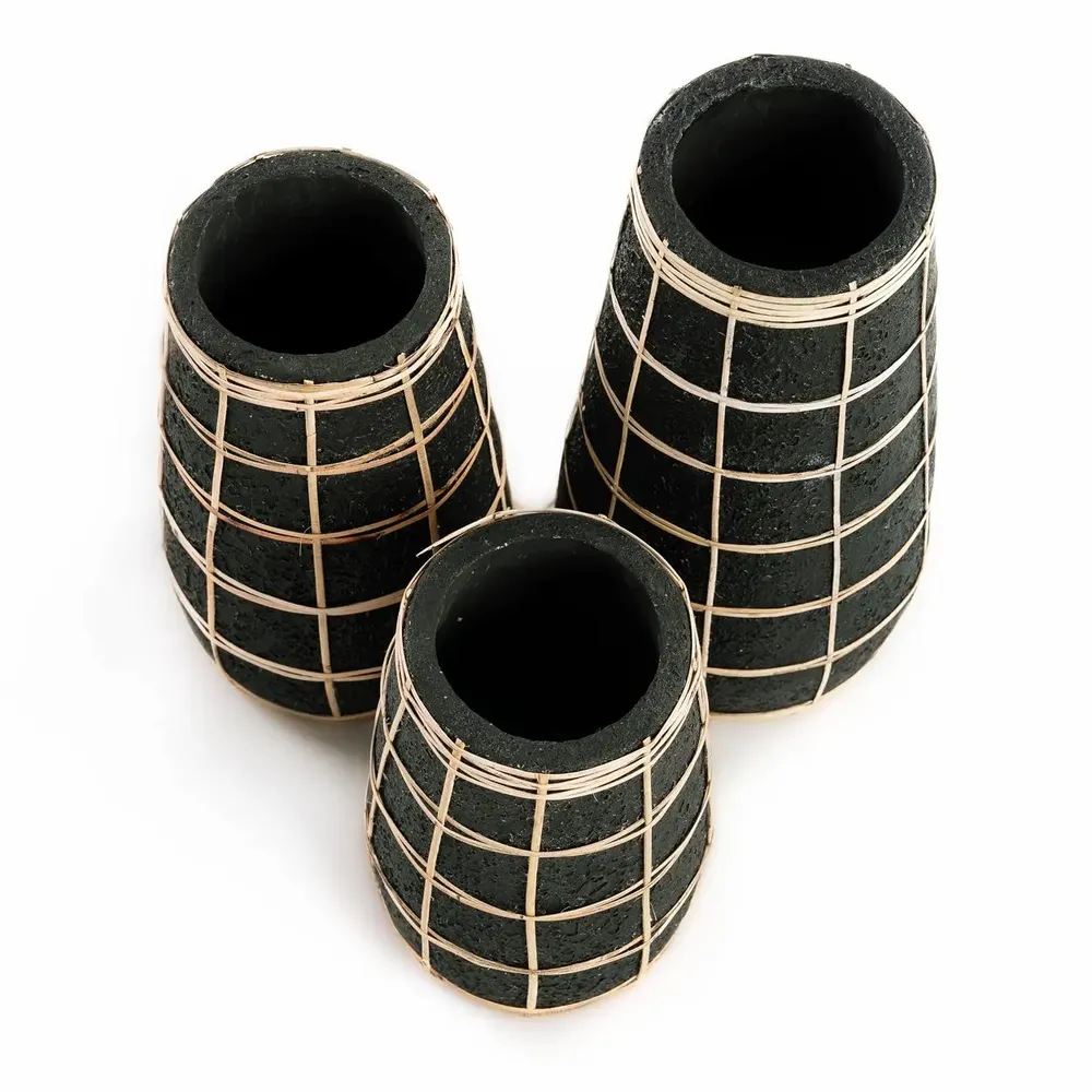 Vases - The Cutie Vase - Black Natural - M - BAZAR BIZAR LIVING