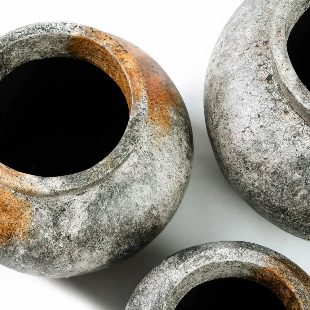 Vases - The Funky Vase - Antique Grey - M - BAZAR BIZAR LIVING