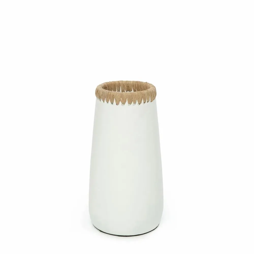 Vases - Le Vase Sneaky - Blanc Naturel - M - BAZAR BIZAR LIVING