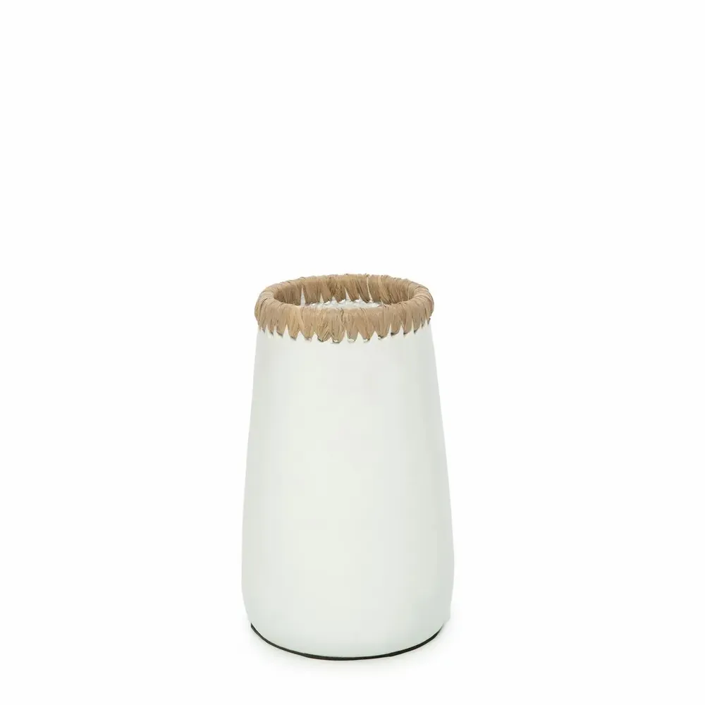 Vases - Le Vase Sneaky - Blanc Naturel - S - BAZAR BIZAR LIVING