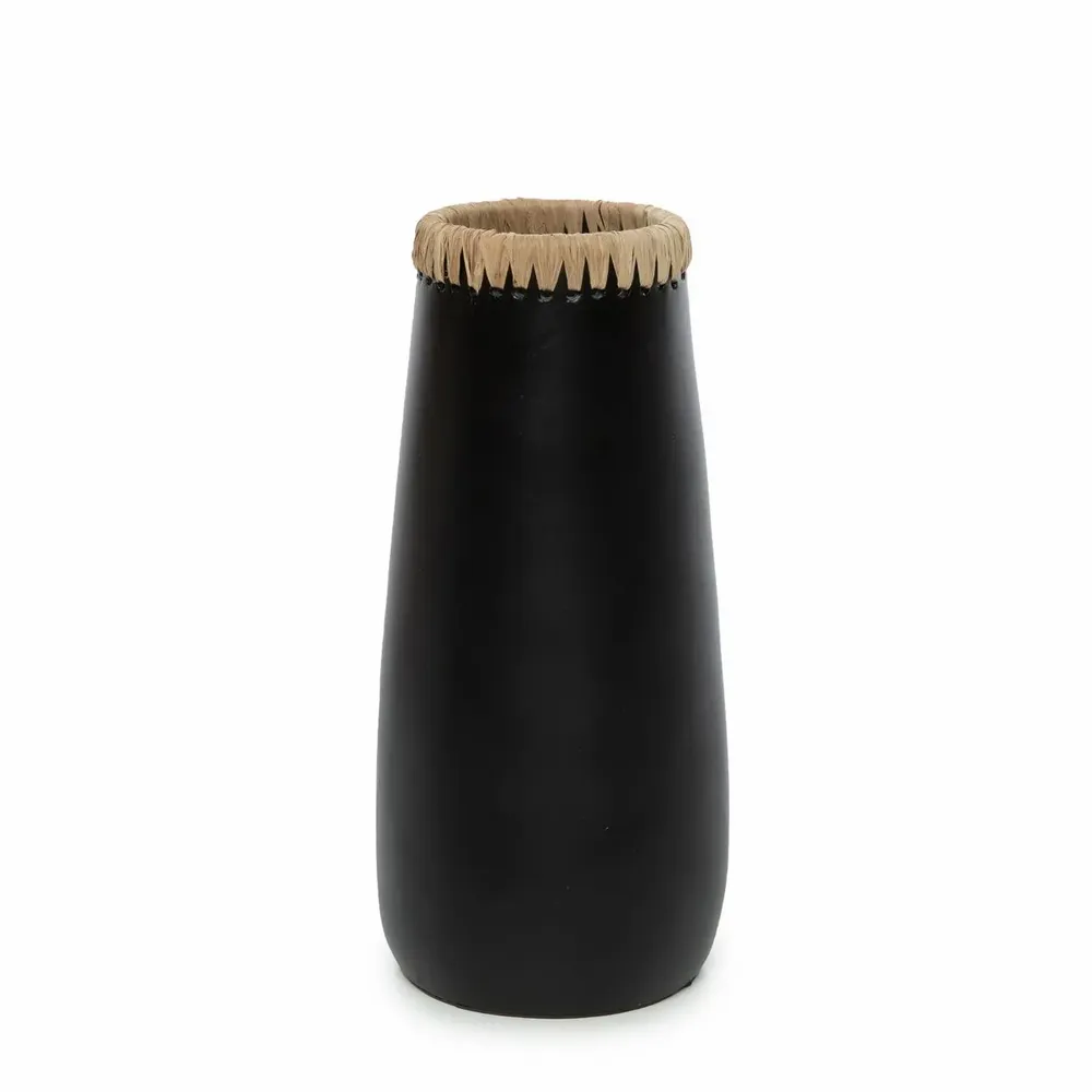 Vases - The Sneaky Vase - Black Natural - L - BAZAR BIZAR LIVING