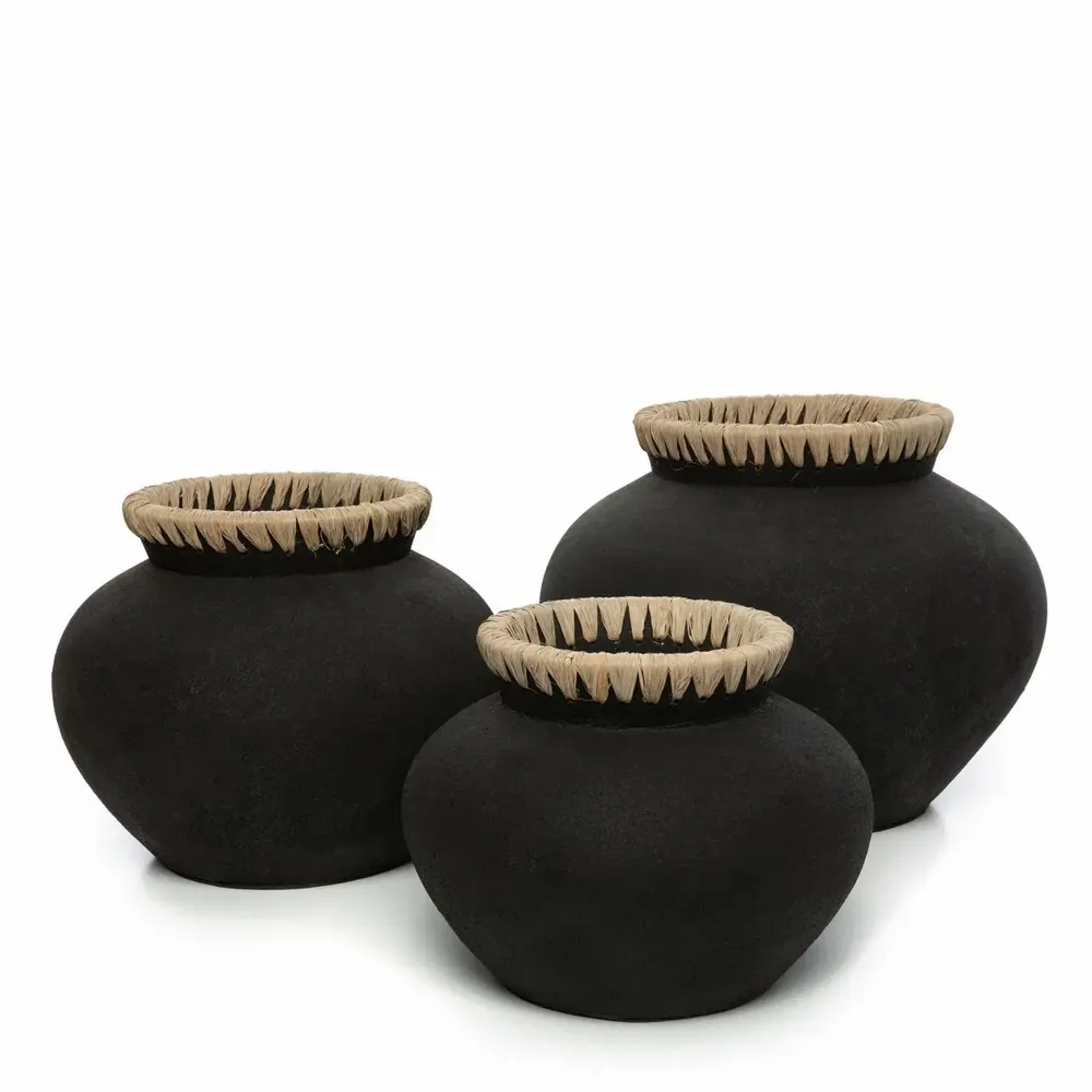 Vases - Le Vase Styly - Noir Naturel - M - BAZAR BIZAR LIVING