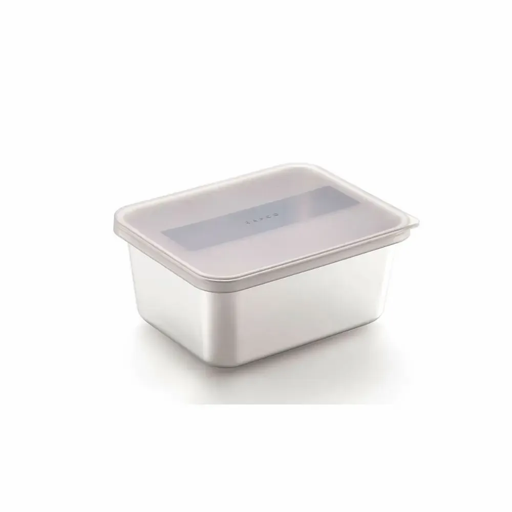 Food storage - Stainless steel kitchen storage box and semi-transparent lid - eATOCO/YOSHIKAWA collection - ABINGPLUS