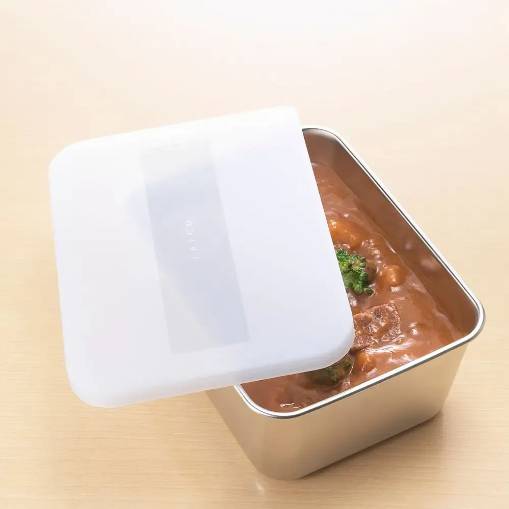 Food storage - Stainless steel kitchen storage box and semi-transparent lid - eATOCO/YOSHIKAWA collection - ABINGPLUS