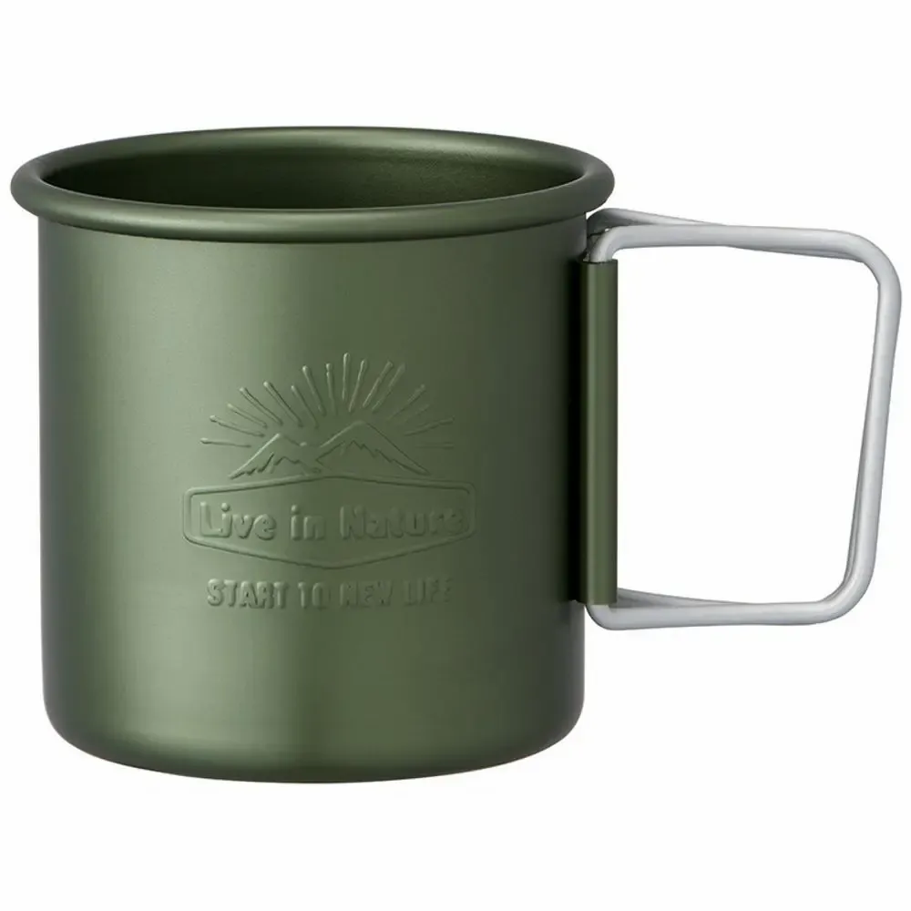 Barbecues - Mug camping, poignée pliante, aluminium 300 ml  / SKATER - ABINGPLUS
