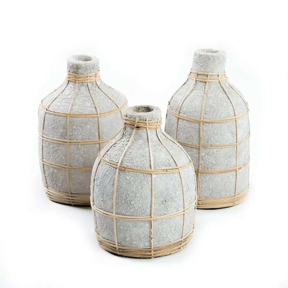 Vases - The Whoopy Vase - Concrete Natural - L - BAZAR BIZAR LIVING