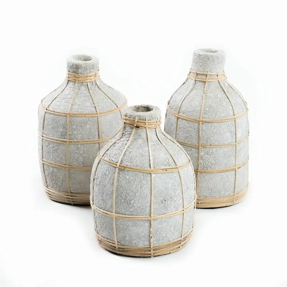 Vases - The Whoopy Vase - Concrete Natural - S - BAZAR BIZAR LIVING