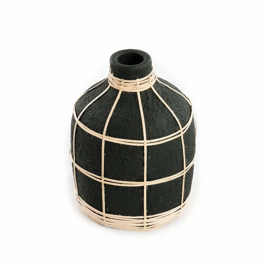 Vases - The Whoopy Vase - Black Natural - S - BAZAR BIZAR LIVING