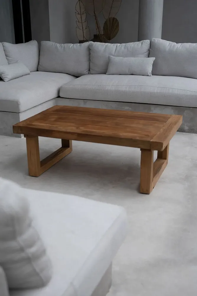 Coffee tables - The Reclaimed Teak Coffee Table - Natural - BAZAR BIZAR LIVING