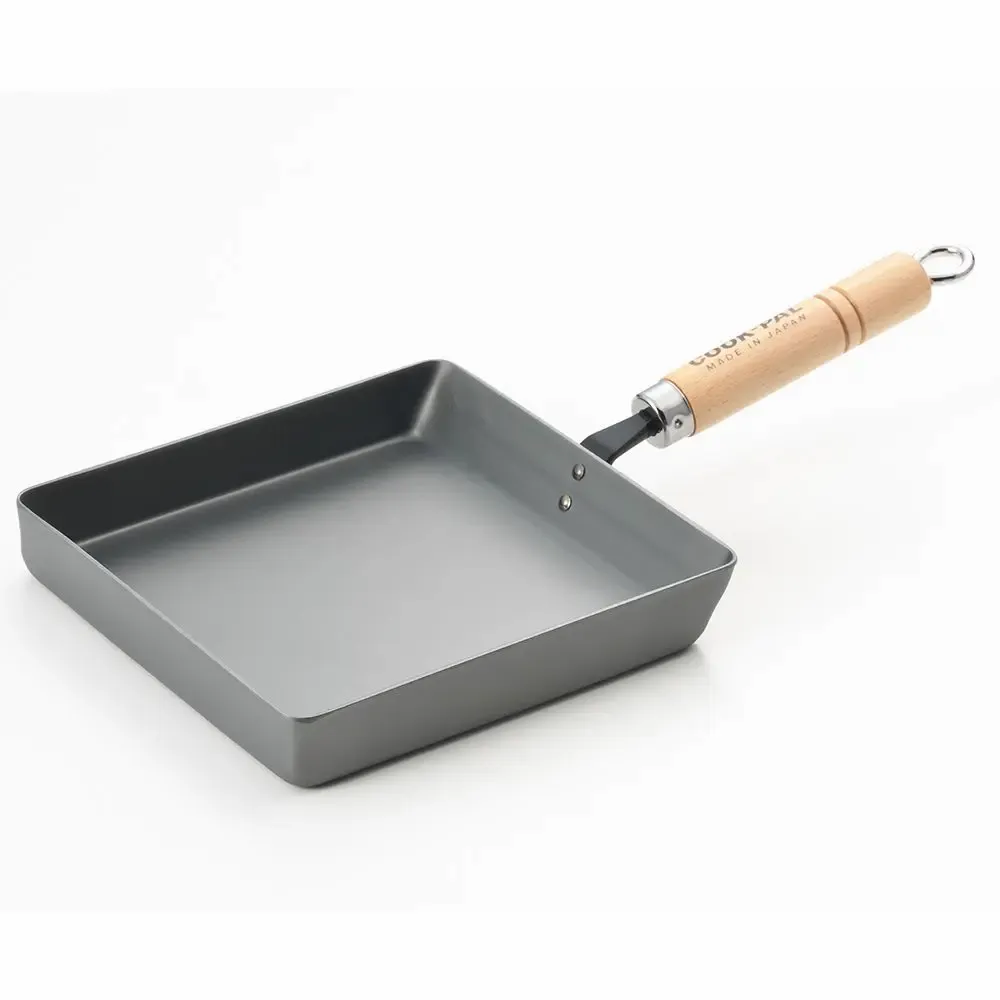 Frying pans - L steel frying pan for Japanese rolled omelettes - Egg Pan/YOSHIKAWA collection - ABINGPLUS