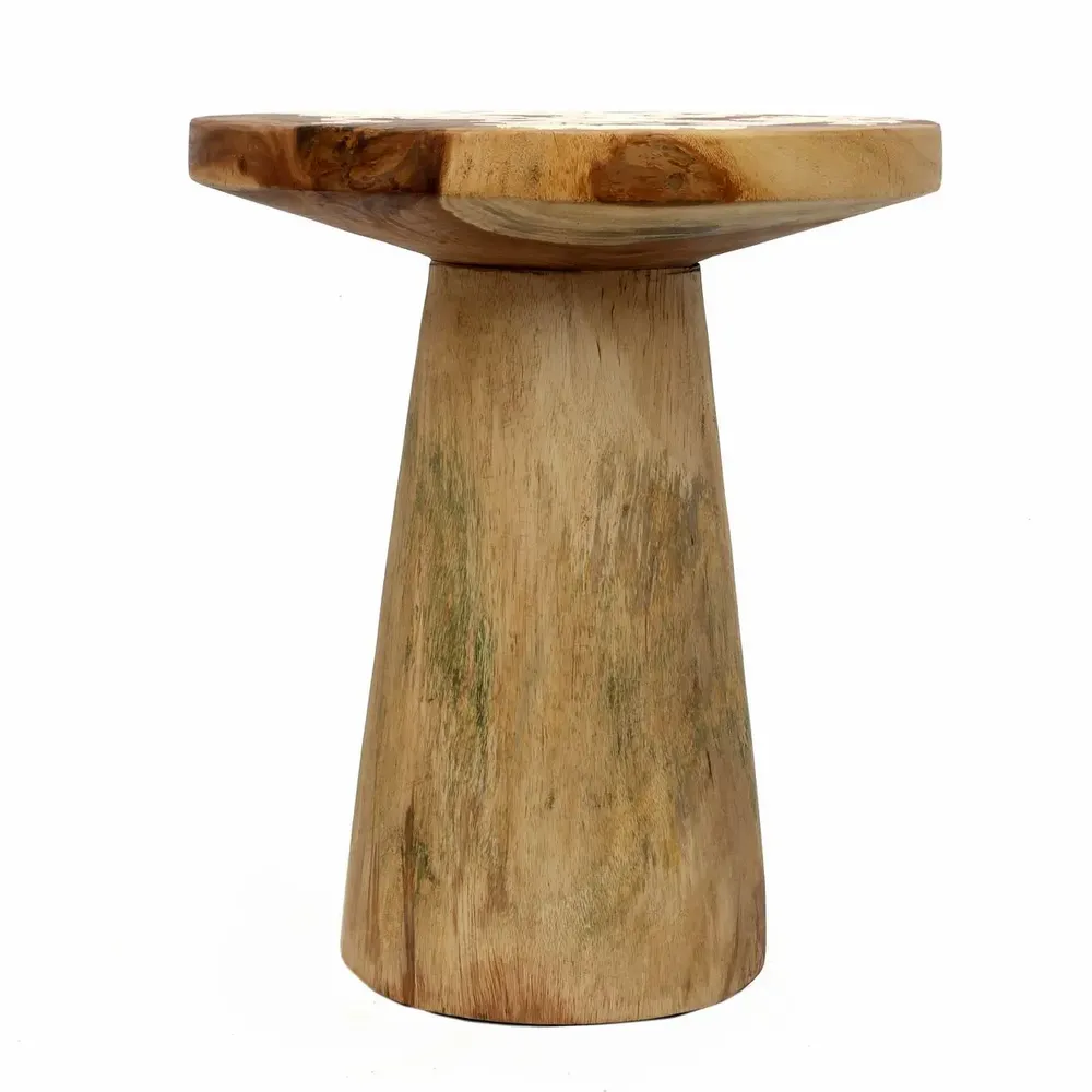 Autres tables  - La Table D'appoint Timber Conic - Naturel - 50 - BAZAR BIZAR LIVING