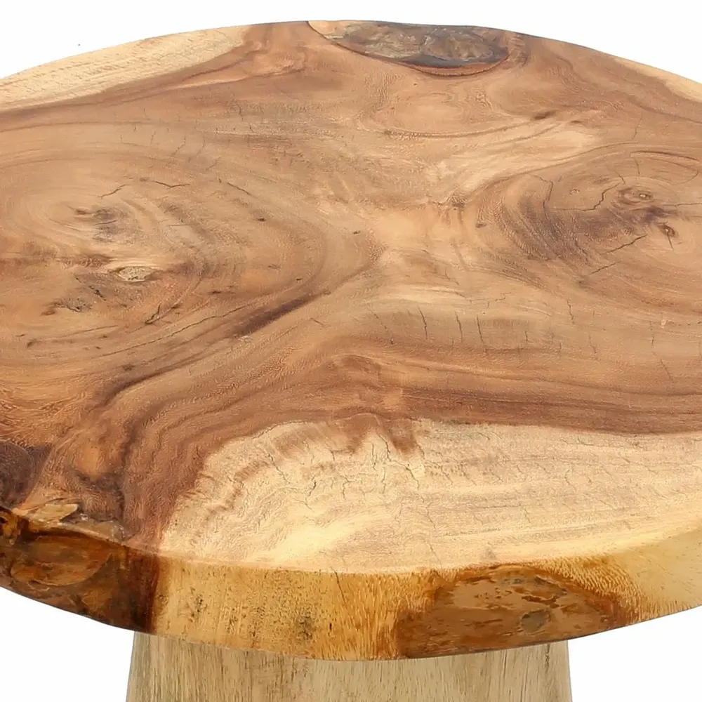 Autres tables  - La Table D'appoint Timber Conic - Naturel - 50 - BAZAR BIZAR LIVING