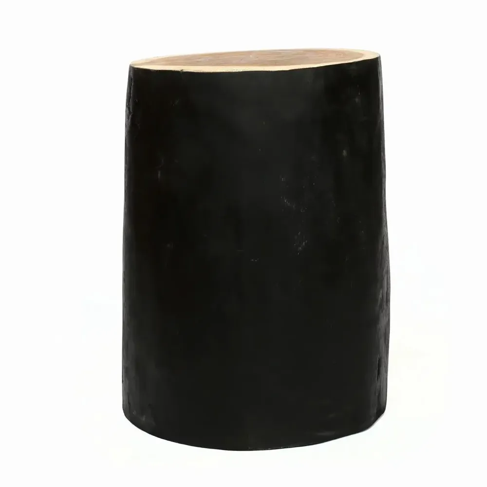 Stools - The Tribe Stool - Natural Black - BAZAR BIZAR LIVING