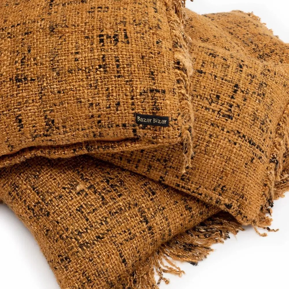 Coussins - La Housse De Coussin Oh My Gee - Cannelle Noire - 60x60 - BAZAR BIZAR LIVING