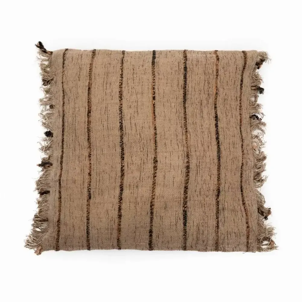 Cushions - The Oh My Gee Cushion Cover - Beige Black - 60x60 - BAZAR BIZAR LIVING