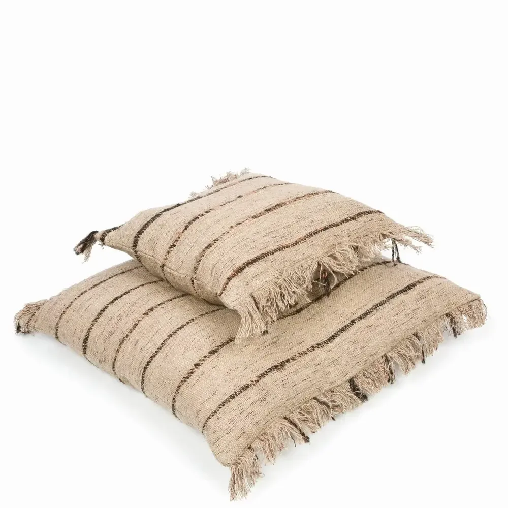 Cushions - The Oh My Gee Cushion Cover - Beige Black - 60x60 - BAZAR BIZAR LIVING