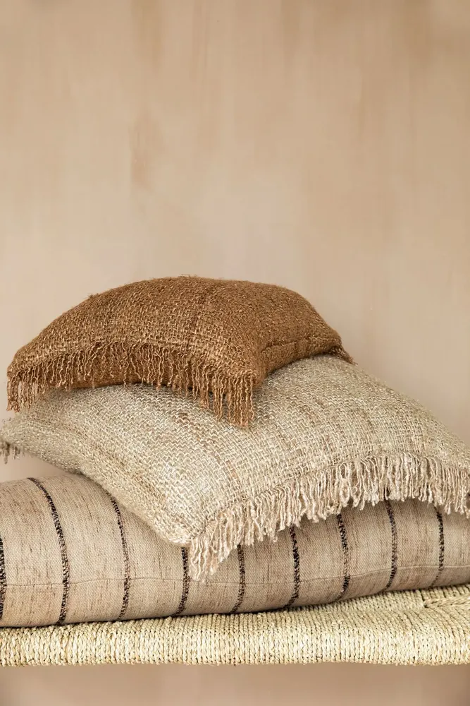 Coussins - La Housse De Coussin Oh My Gee - Noir Beige - BAZAR BIZAR LIVING