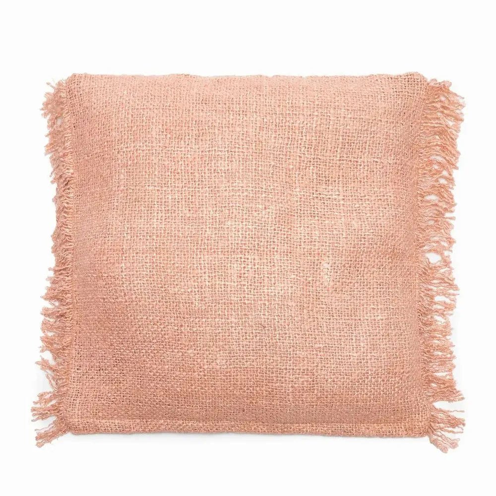 Cushions - The Oh My Gee Cushion Cover - Salmon Pink - 60x60 - BAZAR BIZAR LIVING