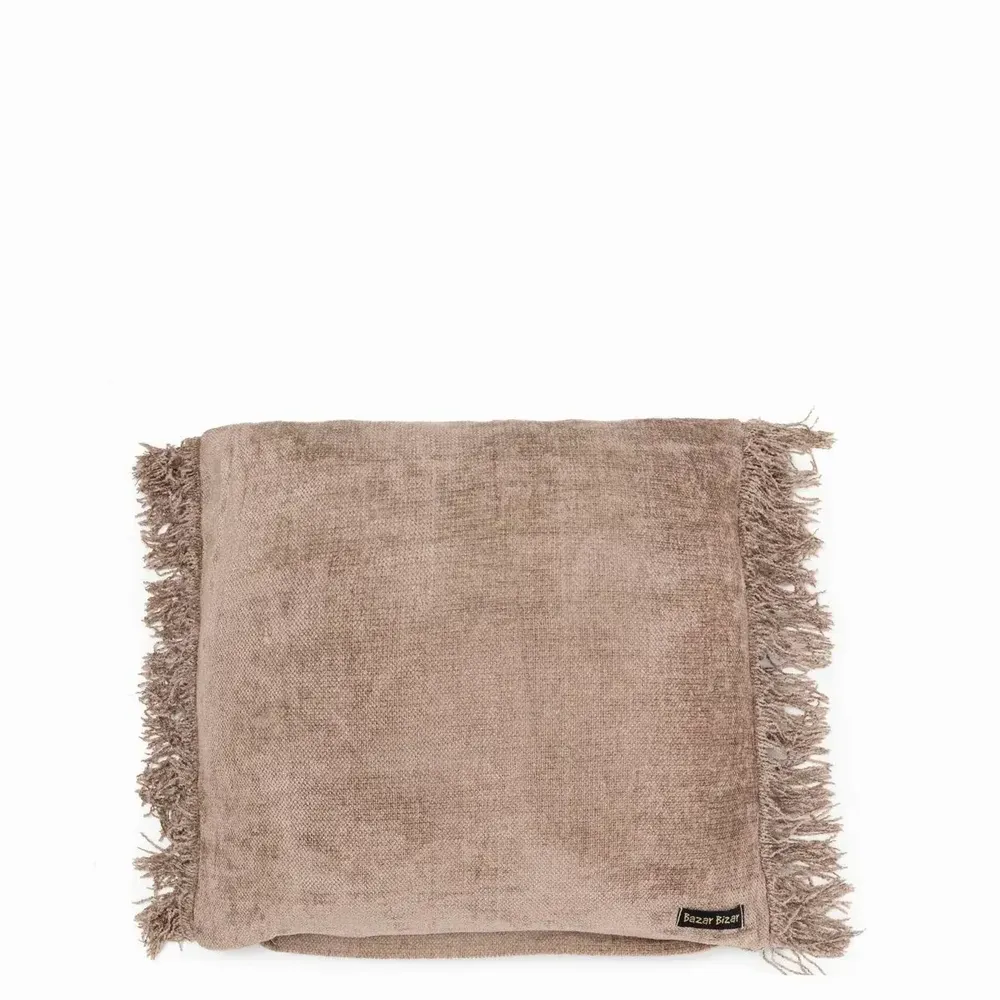 Coussins - La Housse De Coussin Oh My Gee - Velours Béton - 40x40 - BAZAR BIZAR LIVING