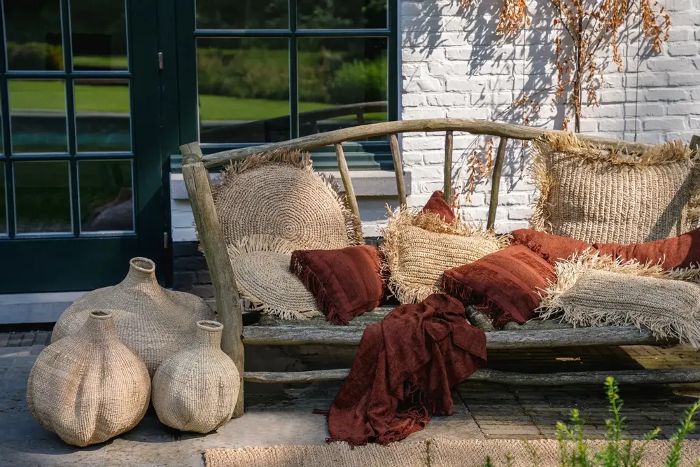 Cushions - The Oh My Gee Cushion Cover - Burgundy Velvet - 35x100 - BAZAR BIZAR LIVING