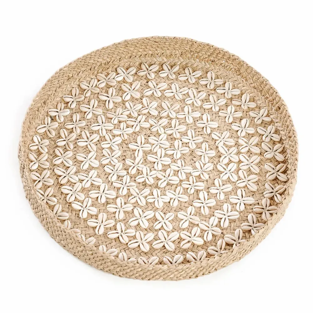 Platter and bowls - The Costa Shell Plate - Natural White - M - BAZAR BIZAR LIVING