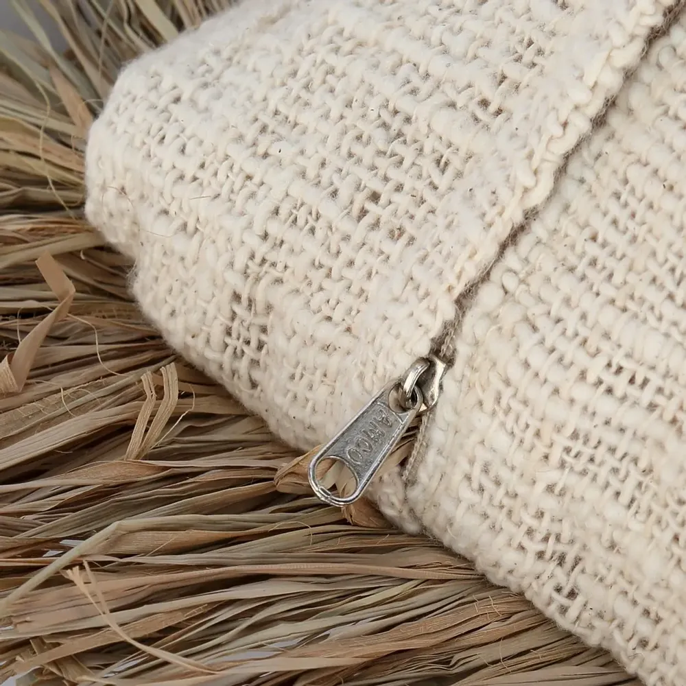 Cushions - The Saint Tropez Cushion Cover - Natural White - 60x60 - BAZAR BIZAR LIVING