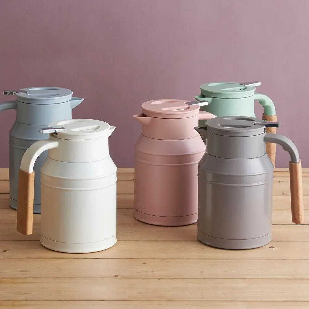 Tea and coffee accessories - Thermos 1L, stainless steel desktop thermal pot tank/Mosh! - ABINGPLUS