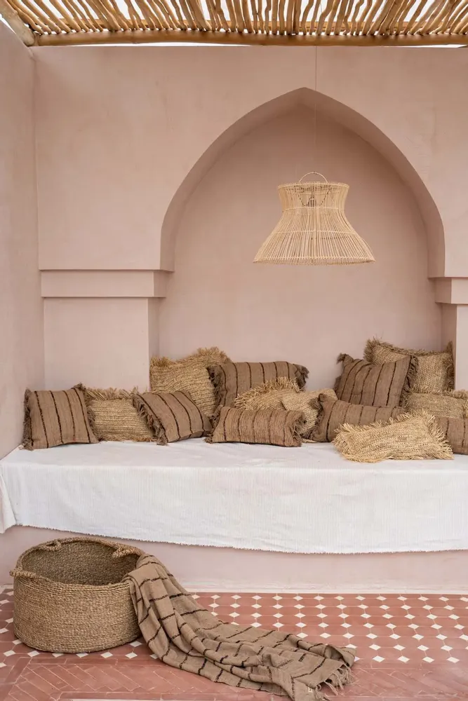 Throw blankets - The s'il vous Plaid - Beige Black - BAZAR BIZAR LIVING