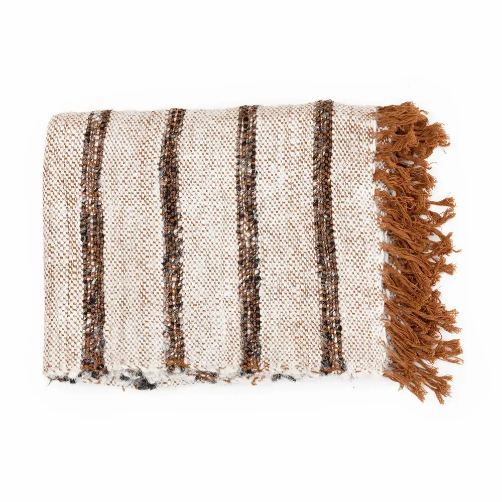 Throw blankets - The s'il vous Plaid - Bohemian White - BAZAR BIZAR LIVING