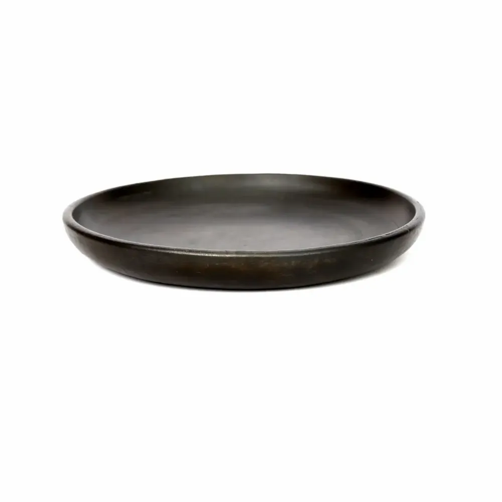 Platter and bowls - The Burned Classic Plate - Black - S - BAZAR BIZAR LIVING