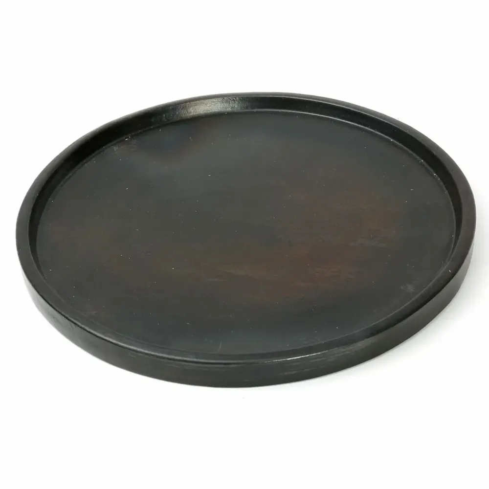 Platter and bowls - The Burned Plate - Black - L - BAZAR BIZAR LIVING