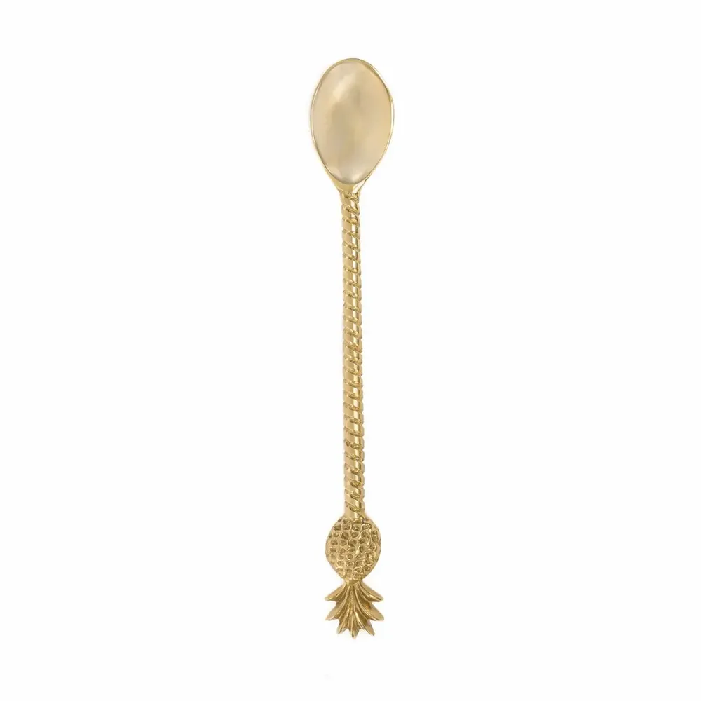 Flatware - The Pineapple Long Spoon - Gold - BAZAR BIZAR LIVING